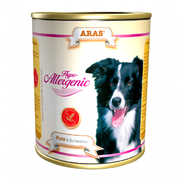 Nassfutter Hund ARAS Hypo Allergenic Pute / Buchweizen glutenfrei