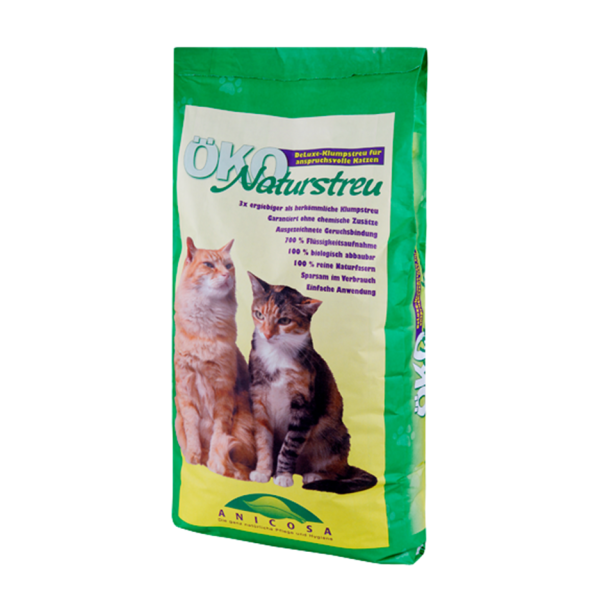 Hygiene Katze: Öko Naturklumpstreu - extrem saugfähig und geruchsarm