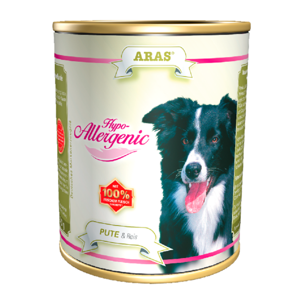 Nassfutter Hund ARAS Hypo Allergenic: Pute / Reis - glutenfrei