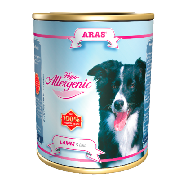 Nassfutter Hund ARAS Hypo Allergenic: Lamm / Reis - glutenfrei