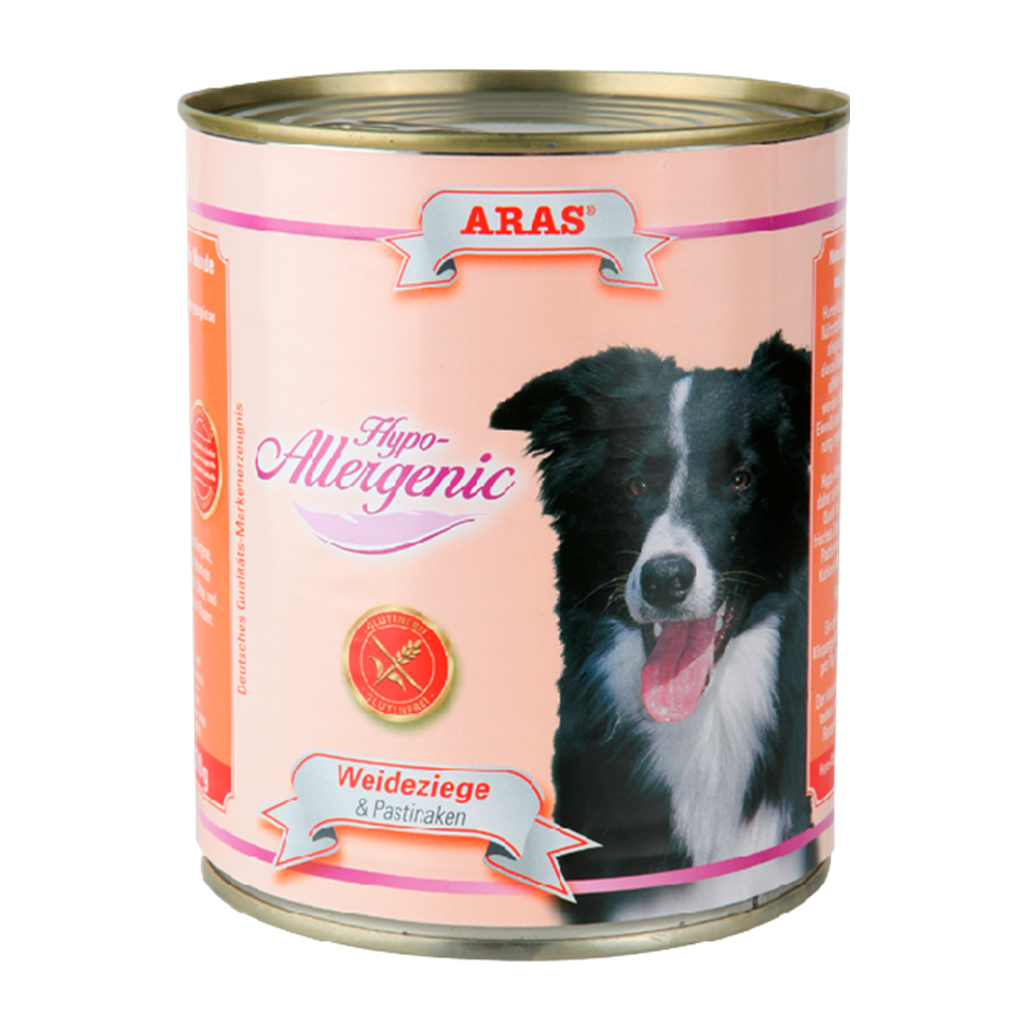 Nassfutter Hund ARAS Hypo Allergenic: Weideziege / Pastinake - getreidefrei